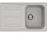 Lavello Incasso 1 Vasca E Gocciolatoio Reversibile 79X50 Smeg LZ791AL Colore Alluminio