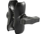 Ram Mounts Braccio Corto, Metallo, Per Perni Sferici Da 1,5" (Lunghezza Totale: 89 Mm), RAM-201U-B"