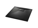Vidaxl Piatto Doccia Smc Nero 80×80 Cm