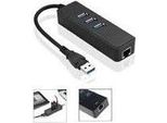 Microconnect MC-USB3.0HUBWETH Hub Di Interfaccia Usb 3.0 (3.1 Gen 1) Type-A Nero - Hub (Usb 3.0 (3.1 Gen 1) Type-A, RJ-45, Usb 3.0 (3.1 Gen 1) Type-A, Nero, Gigabit Ethernet, 1 Pezzo)