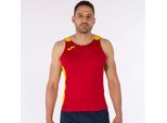 Joma Record Ii Senza Maniche, Rot-Gelb, 128