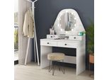 Toeletta Trucco 1737 Con Specchio E Luci Led Colore Bianco