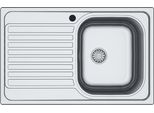 Lavello Incasso Cucina Acciaio 79X50 Cm Una Vasca E Gocciolatoio Sinistro Classic 273SX