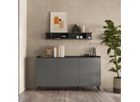 Madia 3 Ante Polan Ardesia Piombo 181X42X99H