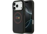 Etui Red Bull Anello Rosso A Maglia E Pulsanti In Metallo Magsafe Per Iphone 17 Pro Granatowy