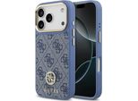 Custodia Guess 4G Strass Logo Magsafe Na Iphone 17 Pro - Niebieskie
