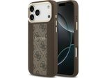 Custodia Guess 4G Stripe Magsafe Na Iphone 17 Pro Max - BrąZowe