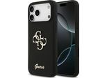 Etui Guess Silicone Big 4G Script Do Iphone 17 Pro Max Czarny