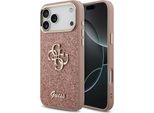 Etui Guess Fixed Glitter Big 4G Metal Frame Do Iphone 17 Pro Max RóżOwy