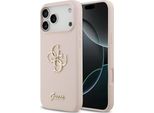Etui Guess Silicone Big 4G Script Do Iphone 17 Pro Max RóżOwy