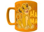 Il Re Leone - Tazza Da Caffè "Simba Smiling Face"", Soffice PM11057 (Taglia Unica) (Arancione)"