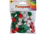 Pompon Natalizi Colorati 40 Pz Shan SP20