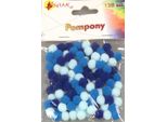 Pompon Colorati Mix Blu 120 Pz Shan SP01