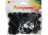 Pompon Neri Colorati 50 Pezzi Shan SP10