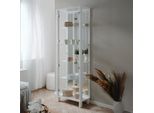 Vetrina Colore Bianco Con 2 Ante E 4 Ripiani Albi52A 62X33X189H