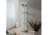 Vetrina Colore Bianco Con Anta E 4 Ripiani Albi52A 33X33X189H