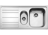 Lavello Incasso Semifilo 2 Vasche E Gocciolatoio Sinistro 100X50 Smeg LE102S2 Inox Spazzolato