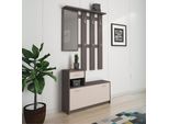 Mobile Ingresso Con Scarpiera Rudolf Colore Grigio Cobalto E Cashmere