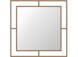 Specchio Quadrato Con Doppia Cornice Corner In Metallo Colore Oro