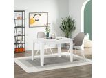 Tavolo Allungabile Megaron 120X80 Cm Colore Bianco