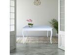 Tavolo Rettangolare Allungabile Liberty 140X85X76H Colore Bianco Frassinato