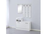 Mobile Ingresso Con Specchio Rudolfxl Colore Bianco