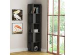 Libreria Angolare 5 Ripiani Piano 31,4X31,4X158,9 Colore Antracite