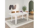 Tavolo Allungabile Rettangolare Tolmen 140X80 Colore Bianco