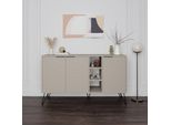 Madia 3 Ante Clara 142X35,5X83H Colore Cashmere