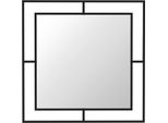 Specchio Quadrato Con Doppia Cornice Corner In Metallo Colore Nero