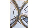 Quadro Olio Su Tela 80X120 Cornice Oro QUADRO6