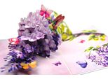 Biglietto D'auguri Pop-Up 3D Con Fiori, Colibrì E Farfalle - Busta Inclusa