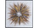 Quadro Olio Su Tela 80X80 Cornice Nera QUADRO7