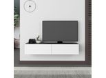 Mobile Porta Tv Sospeso Ante A Ribalta Francy Colore Antracite Bianco