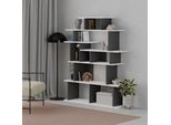 Libreria Design Apollon 120X149 Colore Bianco Antracite