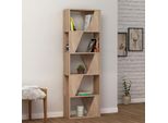 Libreria 5 Ripiani Frame 54X168 Colore Rovere