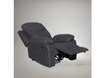 Poltrona Recliner Manuale Chicago Tessuto Twist20 Grigio