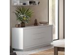 Madia 2 Ante E 3 Cassetti Tiki 180X40X80H Colore Bianco Opaco