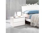 Comodino 2 Cassetti Bianco Manitoba