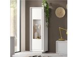 Vetrina Con Anta Tiki 67X40X197H Colore Bianco Opaco