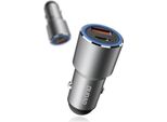 Dudao Caricabatterie Da Auto Usb / Usb Tipo C Consegna Di Potenza Carica Rapida 22,5 W Grigio (R4Pq)