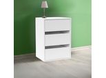 Cassettiera 3 Cassetti Colore Bianco Smart ST2 50.8X39.6X71.3H