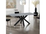 Tavolo Germany Piano Ceramica Effetto Marmo Grigio Opaco 180X90 Cm.