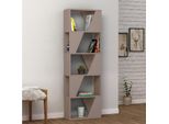 Libreria 5 Ripiani Frame 54X168 Colore Tortora