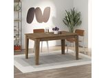 Tavolo Allungabile Tolmen 140X80 Colore Noce Hitit