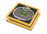 Set Di 2 Sottobicchieri Nfl Green Bay Packers Set Di Sottobicchieri Vista Stadio 3-D Stadio