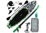 Funwater Gonfiabile Stand Up Paddling Board, Paddle Sup, Pagaia, Pompa A Mano, Stand Up Paddle Board, Sup Board, 330 Cm, Fino A 150 Kg