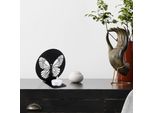 Wallity, Butterfly- DYU1401, Nero, Plafoniere, 13 X 10 X 13 Cm, 100% Metallo