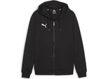 Puma Teamgoal Felpa Con Cappuccio Full Zip Uomo - Nero