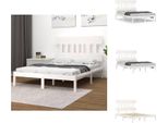 Vidaxl Letto In Legno Massiccio Bianco 120X200 Cm - Letti & Reti